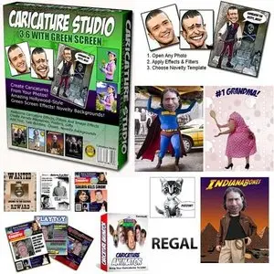 Portable Caricature Studio Green Screen v3.6 (NEW)