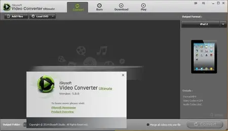 iSkysoft Video Converter Ultimate 5.0.0.0