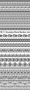 Vectors - Seamless Floral Borders 102