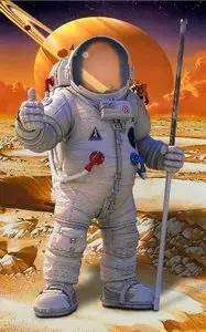 Template for Photoshop - Junior Astronavt