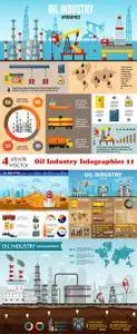 Vectors - Oil Industry Infographics 11