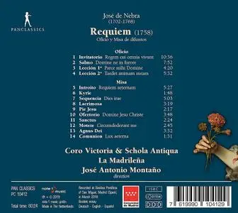 José Antonio Montaño, Coro Victoria, Schola Antiqua, La Madrileña - José de Nebra: Requiem (2019)