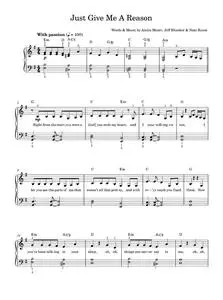 Just give me a reason - P!nk (Easy Piano)