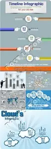 Infographic layout element design vector 23