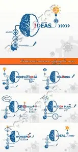 Creative idea business infographic vector