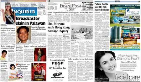 Philippine Daily Inquirer – January 25, 2011