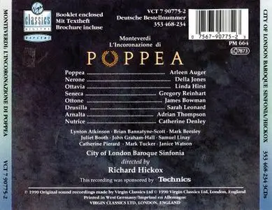 Richard Hickox, City of London Baroque Sinfonia - Claudio Monteverdi: L'Incoronazione di Poppea (1990)