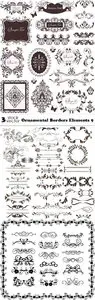 Vectors - Ornamental Borders Elements 9