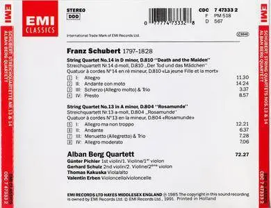 Alban Berg Quartett - Schubert: String Quartets No.14 "Der Tod und das Madchen", No.13 "Rosamunde" (1985)