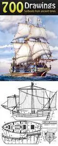 Sailboat Drawings from Ancient Times Collection
