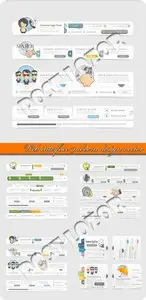 Web interface modern design vector