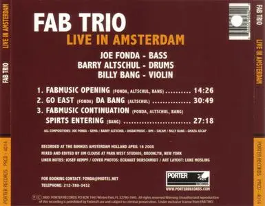 FAB Trio - Live in Amsterdam (2009)