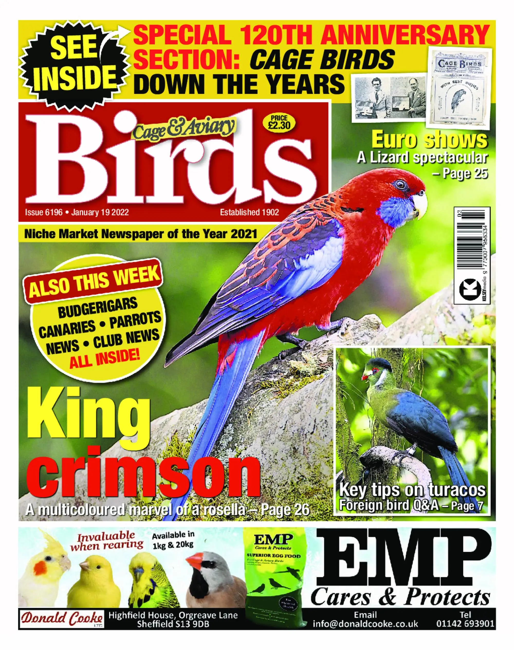 Cage & Aviary Birds – 19 January 2022
