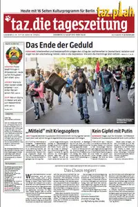 Tageszeitung TAZ vom 08 August  2013