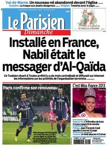 Le Parisien du Dimanche 9 Décembre 2012