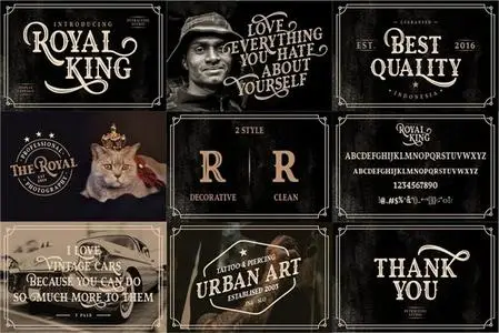 Royal King - Serif Vintage Display Typeface