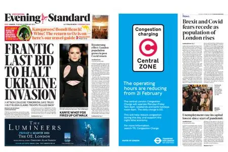 London Evening Standard – February 15, 2022