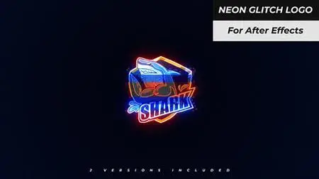 Neon Glitch Logo 37569624