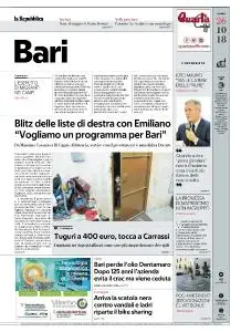 la Repubblica Bari - 26 Ottobre 2018