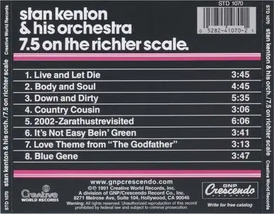 Stan Kenton & His Orchestra - 7.5 On The Richter Scale (1973) [Reissue 1991] REPOST