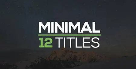 Minimal Titles - Project for After Effects (VideoHive)