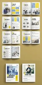 Corporate Brochure Layout Template 716694393