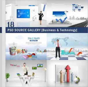 PSD Source Gallery - Business & Technology (Volume 18)