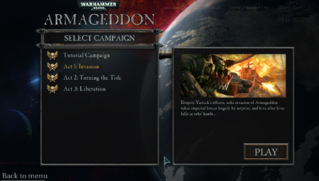 Warhammer 40,000: Armageddon (2014) Update 1.04