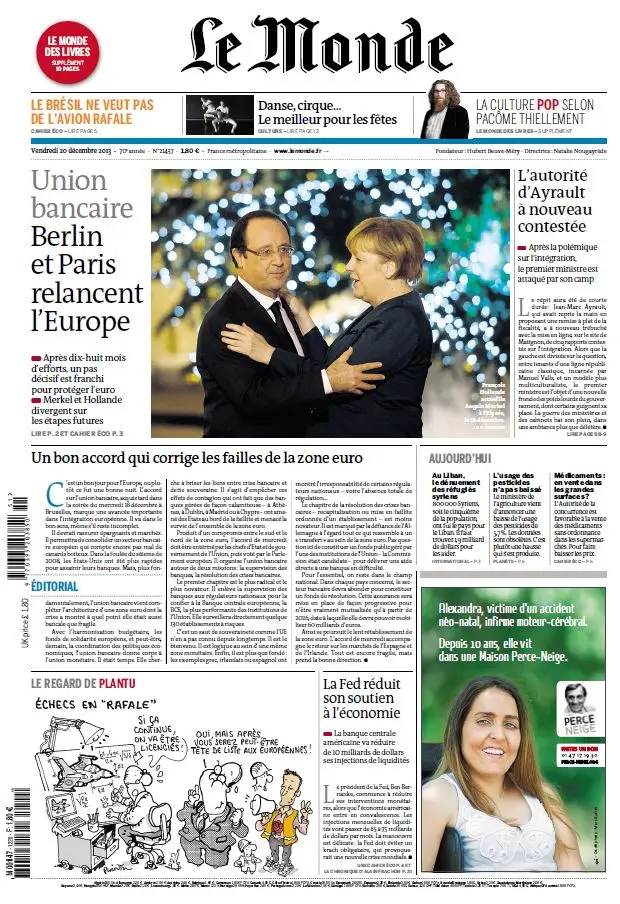 Le Monde & Suppléments du Vendredi 20 Décembre 2013