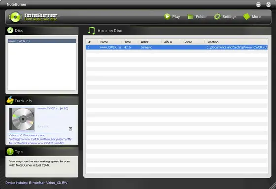 NoteBurner 2.25