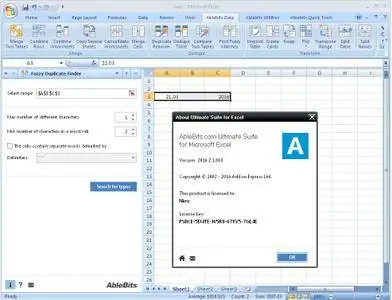 AbleBits Ultimate Suite for Excel 2016.2.1.863 Multilingual