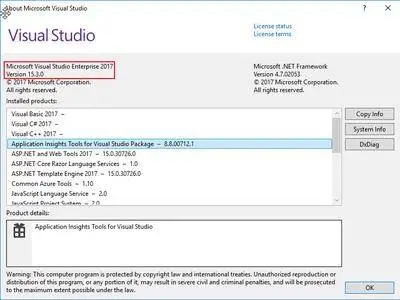 Microsoft Visual Studio 2017 version 15.3 (26730.3)