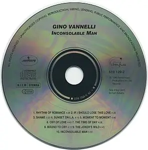 Gino Vannelli - Inconsolable Man (1990) {Romantique}