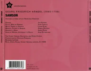 Raymond Leppard, The Covent Garden Orchestra and Opera Chorus - George Frideric Handel: Samson (2010)