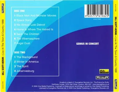 Gil Scott-Heron - Live At The Town & Country 1988 (2008) {2CD Acadia ACAD 8198}