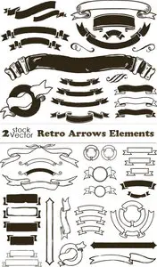 Vectors - Retro Arrows Elements