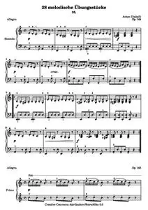 DiabelliA - 28 melodische Übungsstücke (No. 25)