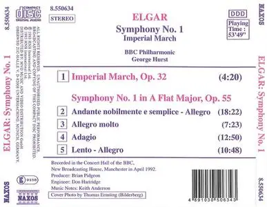 George Hurst, BBC Philharmonic - Edward Elgar: Symphony No. 1, Imperial March (1993)
