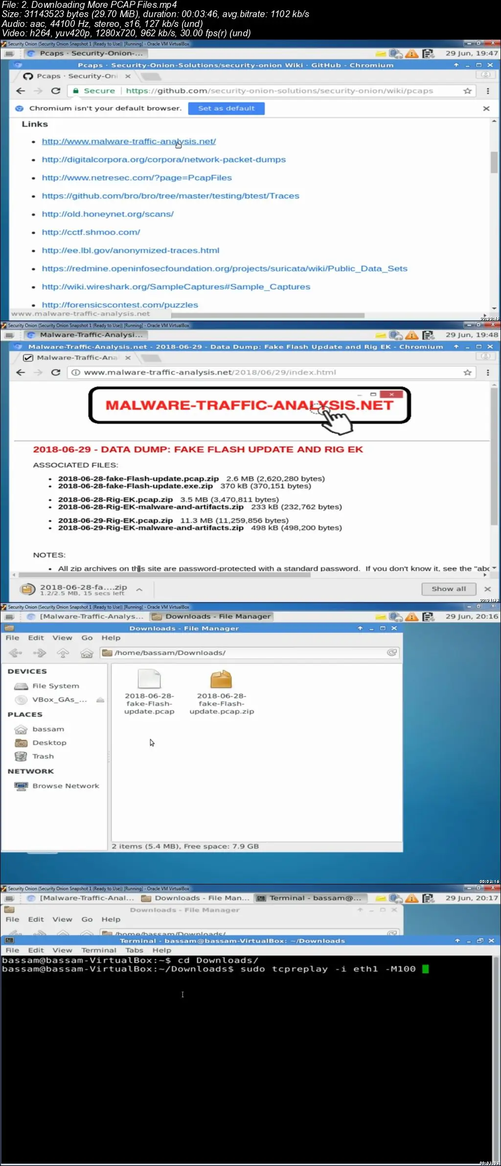 CCNA Cyber Ops: Malware analysis using ELSA and PCAP Files