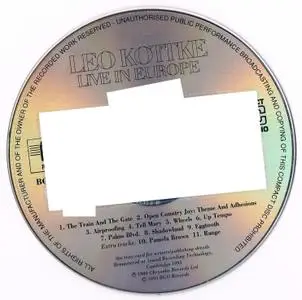 Leo Kottke - Live In Europe (1980) {Chrysalis--BGO Records BGOCD265 rel 1995}