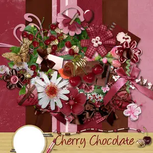 PSD Scrap Cherry Chocolate