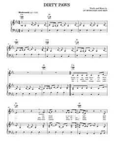 Dirty paws - Of Monsters and Men (Piano-Vocal-Guitar)