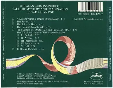 The Alan Parsons Project - Tales of Mystery and Imagination (1987)