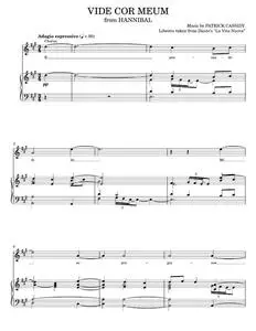Vide Cor Meum - Dante's "La Vita Nuova" (Piano-Vocal-Guitar)