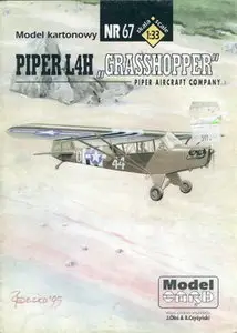 ModelCard 067 Piper L-4H Grasshopper