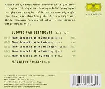 Maurizio Pollini - Beethoven: Piano Sonatas Opp. 31 & 49 (2014) [Official Digital Download 24/96]