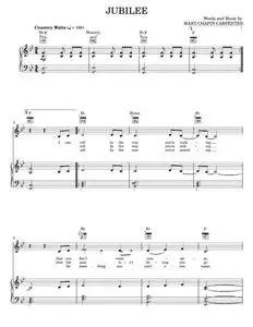 Jubilee - Mary Chapin Carpenter (Piano-Vocal-Guitar)