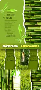 Stock Photo - Bamboo Cards