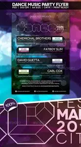 GraphicRiver Dance Music Party Flyer