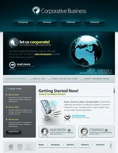 Corporative Business - Flash Site Template